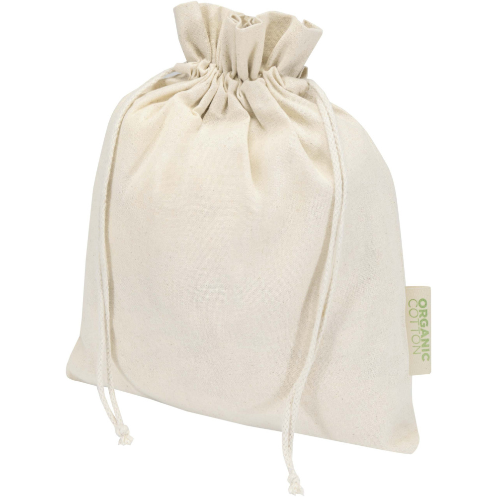 Logotrade Werbegeschenke das Foto: Odisha 140 g/m² OCS Bio-Geschenktasche – 30 × 25 cm