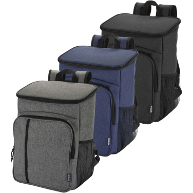 Logotrade Logogeschenke das Foto: Tundra GRS recycelter Picknickkühlrucksack mit Besteckset 20L