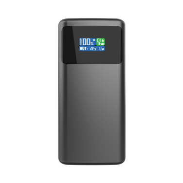 Logotrade Firmengeschenke das Foto: Quantum RCS Ultra-Fast 45W 10.000mAh Powerbank mit Display