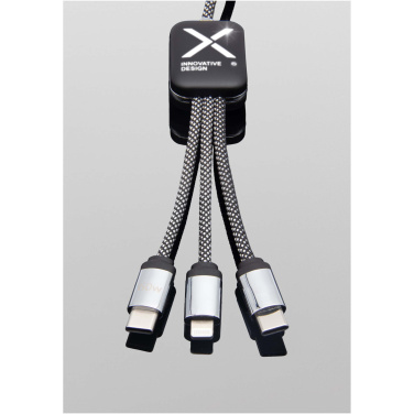 Logotrade Werbeartikel das Foto: SCX.design C33 60W Typ C Ladekabel mit doppeltem Leuchtlogo