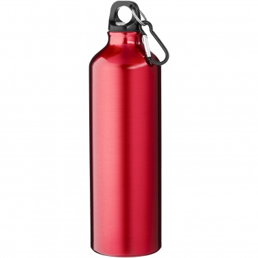 Logotrade business gift image of: Oregon 770 ml aluminium water bottle with carabiner