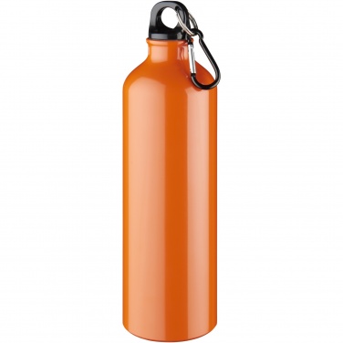 Logotrade corporate gift picture of: Oregon 770 ml aluminium water bottle with carabiner