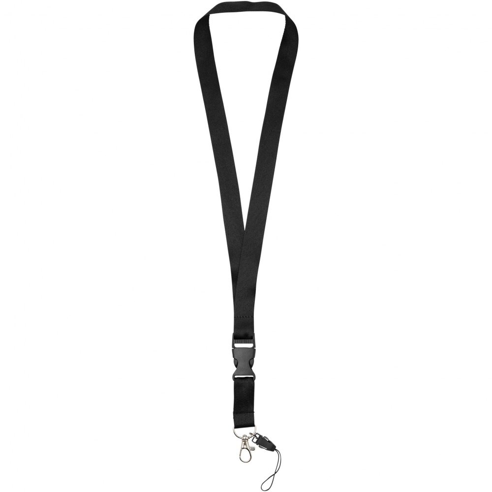 Logo trade corporate gifts image of: Sagan phone holder lanyard with detachable buckle