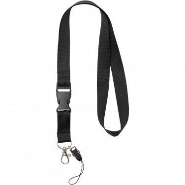 Logo trade corporate gifts image of: Sagan phone holder lanyard with detachable buckle