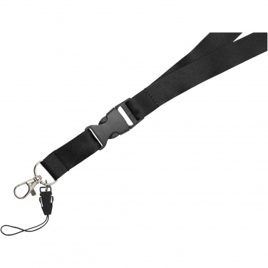 Logo trade promotional gifts image of: Sagan phone holder lanyard with detachable buckle