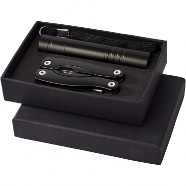 Logo trade promotional merchandise photo of: Scout multi-function knife and LED flashlight set