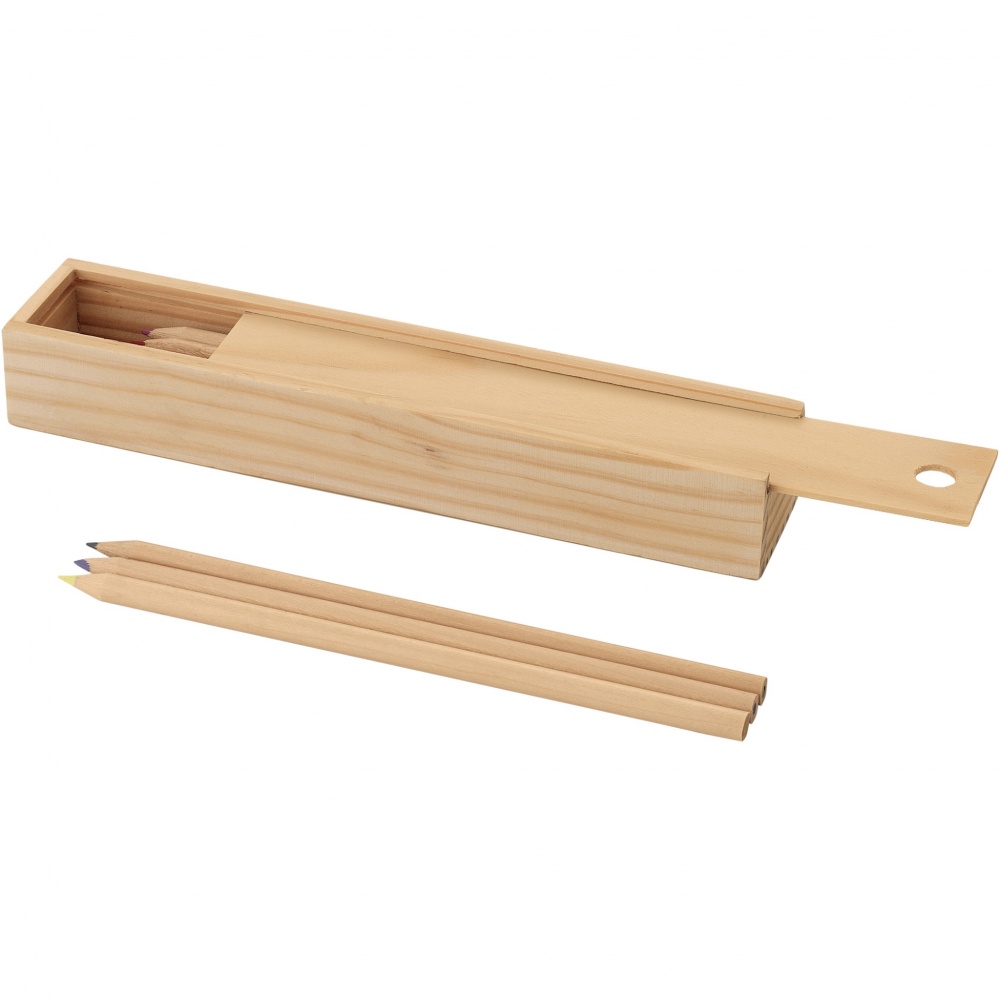 Logotrade promotional product image of: Pines 12-piece wooden pencil set