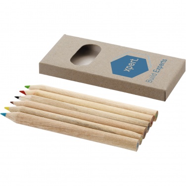 Logo trade promotional gift photo of: Ayola 6-piece coloured pencil set