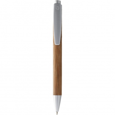 Logo trade promotional products image of: Borneo bamboo ballpoint pen