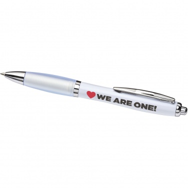 Logo trade promotional item photo of: Nash ballpoint pen with coloured barrel and grip