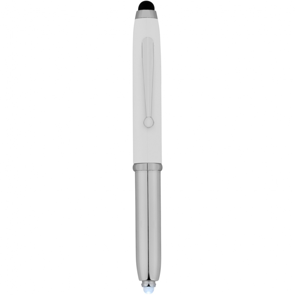 Logo trade promotional product photo of: Xenon stylus ballpoint pen with LED light