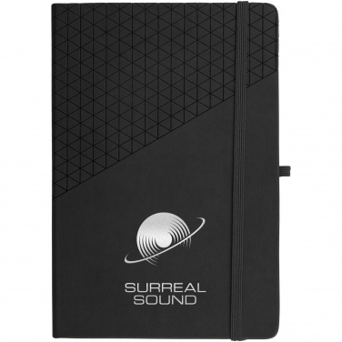 Logo trade promotional merchandise picture of: Theta A5 hard cover notebook