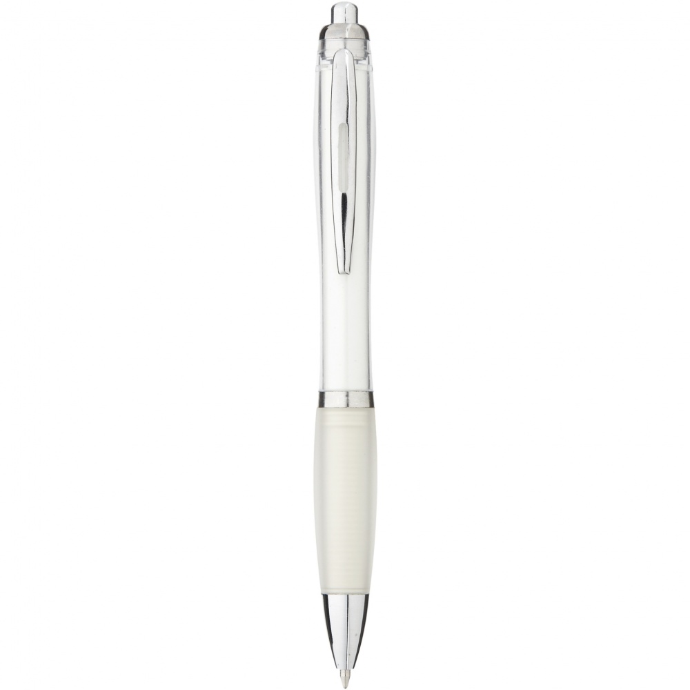 Logo trade promotional merchandise image of: Nash ballpoint pen coloured barrel and grip