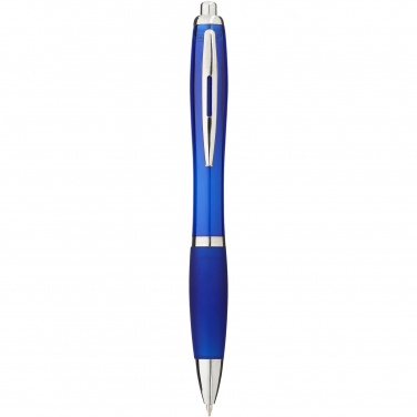 Logo trade promotional merchandise photo of: Nash ballpoint pen coloured barrel and grip