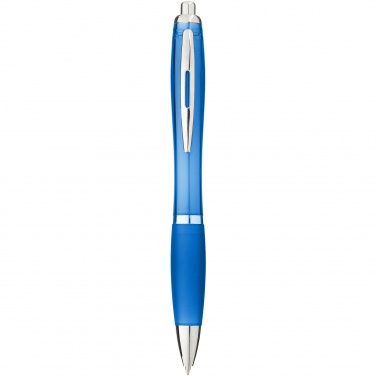 Logo trade promotional products picture of: Nash ballpoint pen coloured barrel and grip