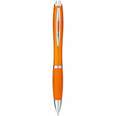 Logo trade promotional items picture of: Nash ballpoint pen coloured barrel and grip