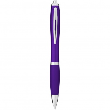 Logo trade promotional merchandise picture of: Nash ballpoint pen coloured barrel and grip