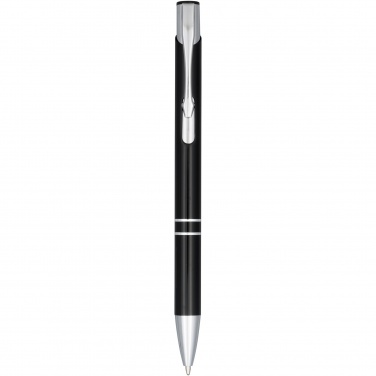Logo trade promotional merchandise photo of: Moneta anodized aluminium click ballpoint pen