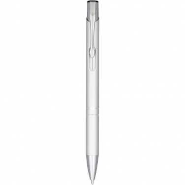 Logo trade promotional merchandise photo of: Moneta anodized aluminium click ballpoint pen