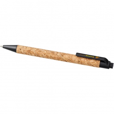 Logo trade promotional gifts picture of: Midar cork and wheat straw ballpoint pen