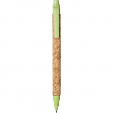 Logotrade promotional merchandise image of: Midar cork and wheat straw ballpoint pen