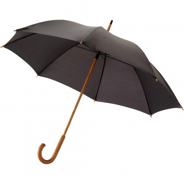 Logo trade promotional giveaways image of: Jova 23" umbrella with wooden shaft and handle