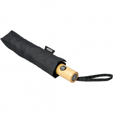 Logo trade promotional items image of: Bo 21" foldable auto open/close recycled PET umbrella