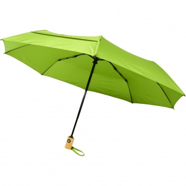 Logo trade promotional gifts image of: Bo 21" foldable auto open/close recycled PET umbrella