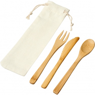 Logotrade corporate gift image of: Celuk bamboo cutlery set