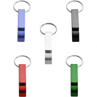 Logo trade promotional items image of: Tao bottle and can opener keychain