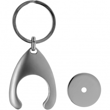 Logotrade promotional items photo of: Trolley coin holder keychain