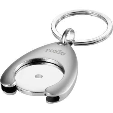 Logotrade promotional giveaway picture of: Trolley coin holder keychain