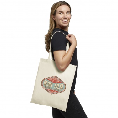 Logo trade promotional giveaways picture of: Carolina 100 g/m² cotton tote bag 7L