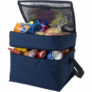 Logo trade business gift photo of: Oslo 2-zippered compartments cooler bag 13L