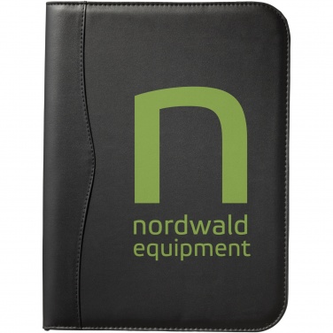 Logo trade advertising product photo of: Ebony A4 zippered portfolio