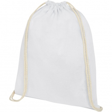 Logotrade corporate gifts photo of: Oregon 100 g/m² cotton drawstring bag 5L