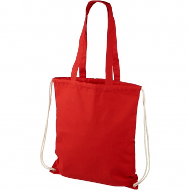 Logo trade promotional giveaways picture of: Eliza 240 g/m² cotton drawstring bag 6L