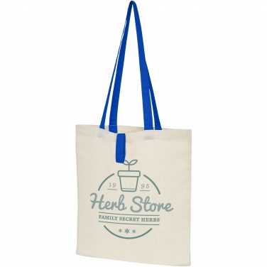 Logo trade promotional giveaways picture of: Nevada 100 g/m² cotton foldable tote bag 7L