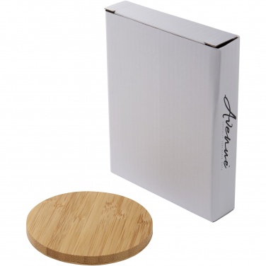 Logo trade promotional products image of: Essence 5W bamboo wireless charging pad