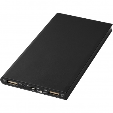 Logo trade corporate gifts image of: Plate 8000 mAh aluminium power bank