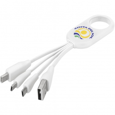 Logotrade promotional merchandise picture of: Troup 4-in-1 charging cable with type-C tip