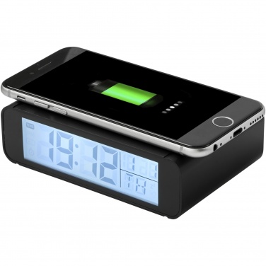 Logo trade promotional gifts image of: Seconds 5W wireless charging clock
