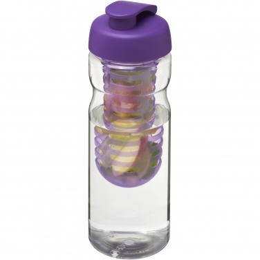 Logo trade promotional giveaway photo of: H2O Active® Base 650 ml flip lid sport bottle & infuser