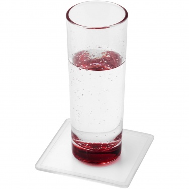 Logotrade corporate gift image of: Ellison square plastic coaster with paper insert