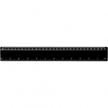 Logo trade promotional gift photo of: Terran 30 cm ruler from 100% recycled plastic