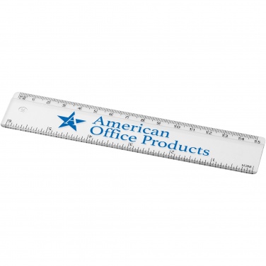 Logo trade promotional items image of: Renzo 15 cm plastic ruler