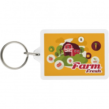 Logo trade promotional merchandise picture of: Vito C1 rectangular keychain