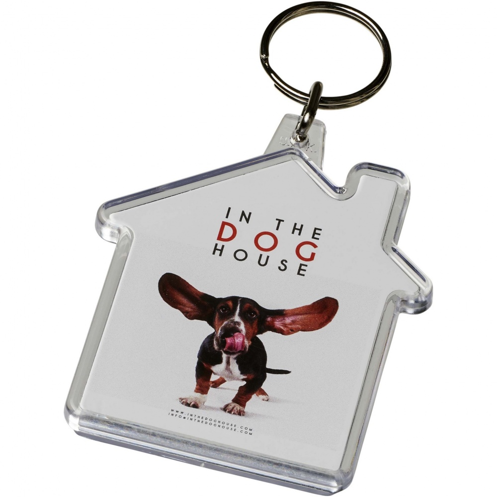 Logotrade promotional item picture of: Combo house-shaped keychain