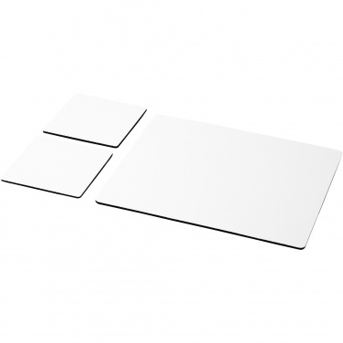 Logo trade promotional products image of: Q-Mat® mouse mat and coaster set combo 3