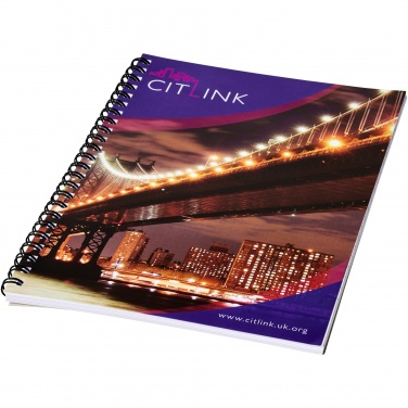 Logo trade corporate gifts image of: Desk-Mate® spiral A4 notebook